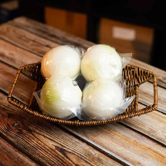 Peeled White Onion 去皮白洋葱 1KG (PKT/包)